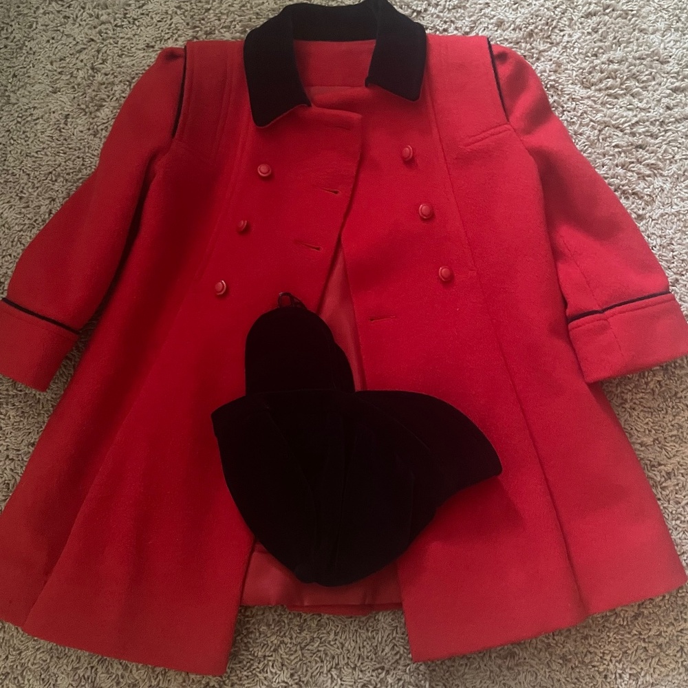 Girls FW Fisher Dress Coat and Hat